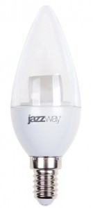 Jazzway Свеча прозрачная E14 7W(540lm) 4000K 4K 110x37 PLED-SP CLEAR C37 .2853127