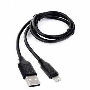 Дата-кабель USB(A)шт. - 8pin шт.(iphone) Cablexpert серия Classic 2, 2.1A,1м,черн, кор.,подвес,17901