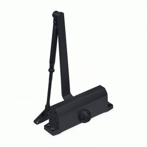 Доводчик дверной NOTEDO DC-090-НО с фиксатором BLACK 60-130 кг черн. (10)