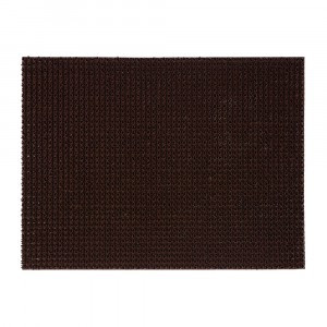 Коврик придверный Травка 45*60см, h ворса=1см, темно-коричн., полиэтилен 24101 Vortex