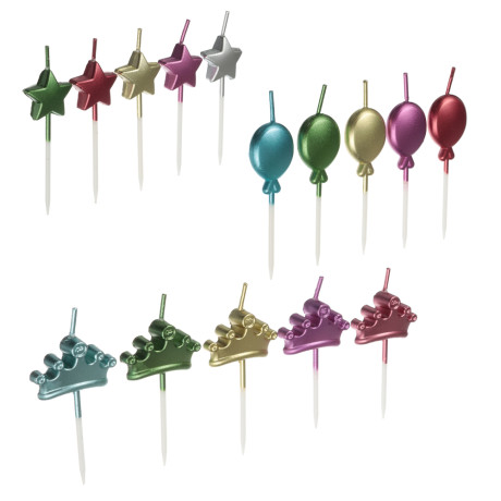 FNtastic Свечи для торта фигурные, парафин, 3 дизайна