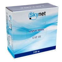 Кабель SkyNet Standart UTP indoor 4x2x0,48, медный, FLUKE TEST, кат.5e, одножил., 100 м, box, серый