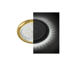 Ecola GX53 H4 LD5300 св-к Круг подсветка 4K Золото 48x106 SG53LDEFB (10!)