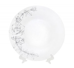Тарелка обеденная Эскиз розы 23см стеклокерамика (кратность 6шт!!!) МФК NRP90T/4
