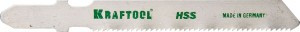 Полотна KRAFTOOL, T118A, для эл/лобзика, HSS, по металлу (1,5-2мм), EU-хвост., шаг 1,2мм, 55мм, 2шт