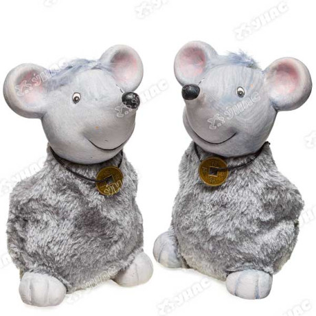 Копилка Мышь 16см в мех.шубе 3503 (Цена за 2шт) (18)