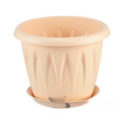 Кашпо АЛИЦИЯ 200мм 2,6л с поддоном Бел.гл.М3067(20