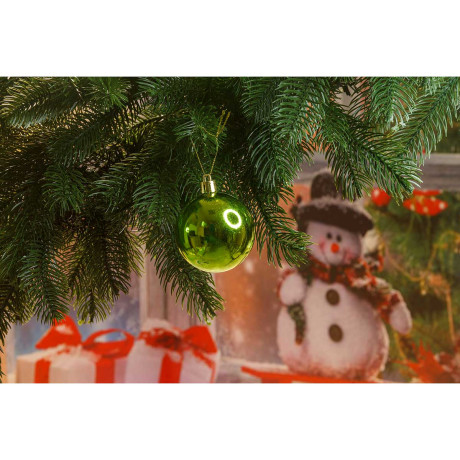 Шар Т173-8 6шт 6см (глянцевые)лайм (120/140)