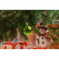 Шар Т173-8 6шт 6см (глянцевые)лайм (120/140)