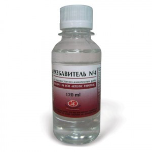 Разбавитель д/красок универсальный №4 «Пинен», д/масл., пентамасл., алкид. красок, лаков, 120 мл, 24