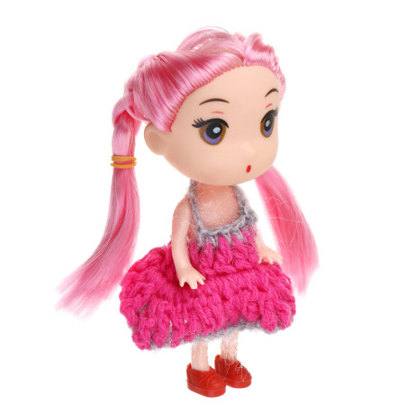 ИГРОЛЕНД Кукла 11 см с аксессуарами, PP, ABS, 21,5х4,5х16,5см, 3 дизайна