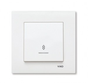 VIKO by Panasonic KARRE (проходн.) на 2 направ. (инд.) крем 10А  90960163