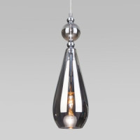 EUROSVET св-к подвесной E14 1x40W 125х1200 металл хром/дымчатый Ilario 50202/1 a051705