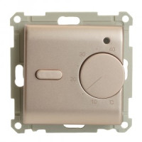 STEKKER Катрин мех. термостат (терморег) СУ механич. д/тепл пола 16А 3500Вт шамп GLS00-7117-02 49743