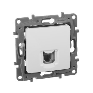 IEK ETIKA мех. роз. телеф. СУ 1 мест. бел. (RJ11) 672240