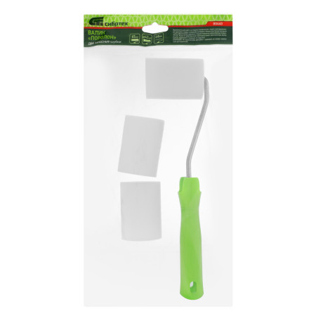 Валик "Поролон" с ручкой и 2 шубки 65 мм, D 42 мм, D ручки 6 мм Сибртех