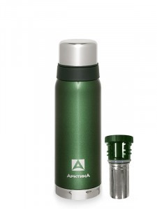 Термос Арктика 106-1200C узкое горло, 1,2л, зеленый