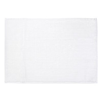 VETTA Коврик для ванной, синель, 40x60см, ворс 1,2см, белый