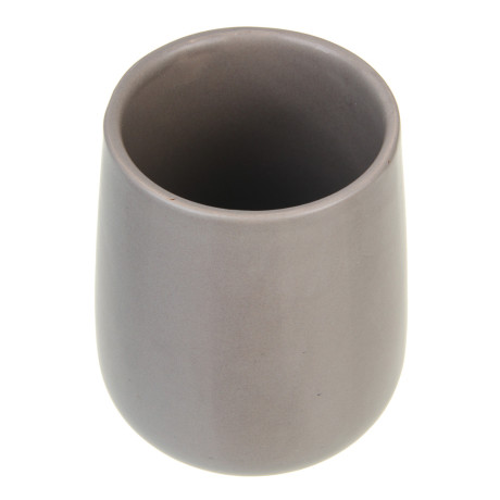 VETTA Стакан для ванной комнаты, 400 мл, 10,4x9x9 см, керамика, "Космос", мокко