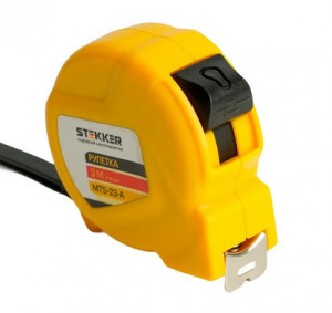 STEKKER Рулетка длина 3м, ширина 16мм, пластик MTS-23-А 50205