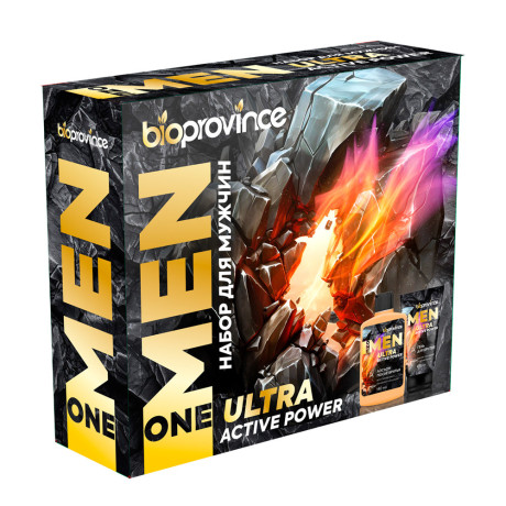 Подарочный набор мужской BIO PROVINCE One Men:Гель для бритья,120мл+Лосьон после бритья,140мл