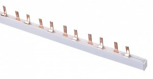 DEKraft шина гребенчатая типа PIN (штырь) 2P шаг 18мм, 27х2 контактов, 63А (1м) 32031DEK (5!)