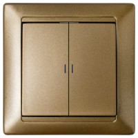Bylectrica СТИЛЬ выкл. 2 кл. СУ инд. бронза, (С510-815 бронза)