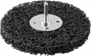 ЗУБР "ПРОФЕССИОНАЛ". Щетка дисковая д/дрели, нейлоновая проволока с абразивным покрытием, 125мм