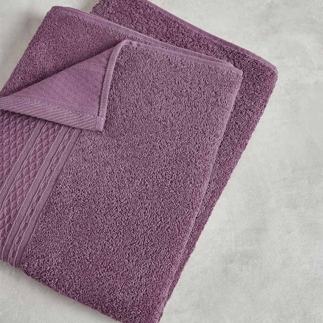 PROVANCE Хейзел Полотенце махровое, 100% хлопок, 70х130см, 400гр/м, сливовый