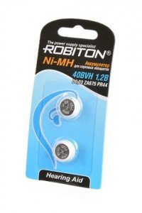 Ак-р Robiton 40VBH 1,2 V, (PR44) для слуховых аппаратов BL2, 14788