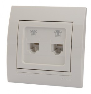 Lezard DERIY роз. СУ 1 мест. телеф. двойная евро бел.