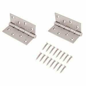 RENZ 100-4BB FH SN 4 подш мат никель 100*75 Петля дверная 2шт. (цена за упак,50,1)