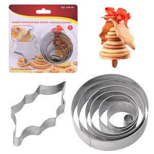 Форма кулинарная н-р 8шт/уп, цена за уп, d=1*8*2 см (кратность 6!!!) VL8-127 Мультидом