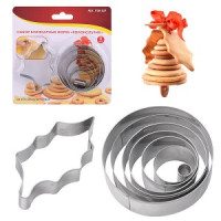 Форма кулинарная н-р 8шт/уп, цена за уп, d=1*8*2 см (кратность 6!!!) VL8-127 Мультидом