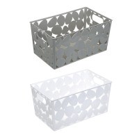 Корзинка для хранения тм VETTA, пластик, 25,5x15x12,5см, 2 цвета