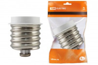 TDM переходник для цоколей с E40 на E27 белый (50!) SQ0335-1003