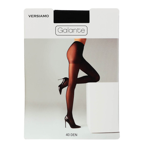 GALANTE Versiamo Колготки 40 DEN с шортиками, 85% полиамид, 15% эластан, размер 4, цвет черный