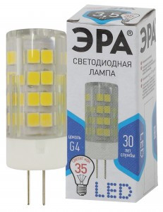 ЭРА стандарт G4 220V 3.5W(280lm) 4000K 4K (3W) 47x16 JC-3.5w-220V-corn 5407