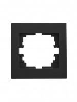 Lezard RAIN рамка СУ 1 мест. с вст. черный бархат 703-4242-146