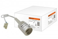 TDM патрон E27 пластик, подвесной с клеммной колодкой, белый 4А (50!) SQ0335-0023