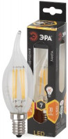 ЭРА F-LED свеча на ветру BXS-7w-827-E14 филамент (нитевидная), прозр.