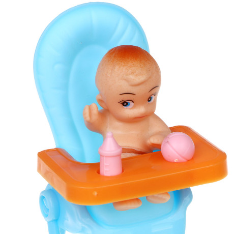 ИГРОЛЕНД Кукла 28 см с животиком и с детьми и акс., PVC, ABS, полиэстер, 21х7,1х33 см, 2 диз