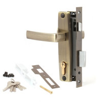 Замок врез 1330АВ Apecs (бронза) с ручками  \16