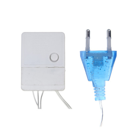 СНОУ БУМ Гирлянда эл. вьюн 20м, 120LED, синий, 8 режимов, ПВХ прозрачный, 220В