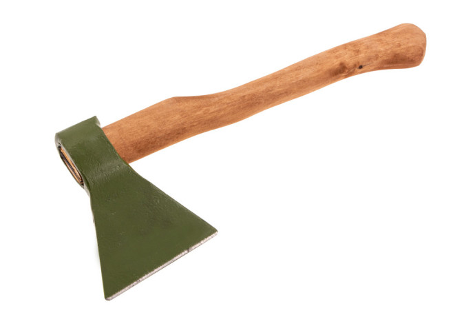 Топор кованный, в сборе, 800/1050 г, деревянное топорище, 400 мм, Б2 Сибртех