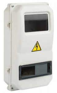 EKF Basic щит (корпус) пластик. ЩУРн-П 1/8 мод. навесной (366х200х117), окно IP55 pb-1/8-55-bas