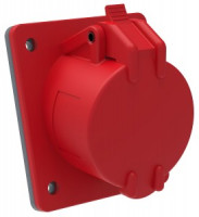 IEK MAGNUM силовая розетка CEE (разъем) встраиваемая ССИ-415 16А-6ч/200/346-240/415В 3Р+PЕ+N IP44  I