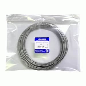 Трос стальной оцинк в ПВХ 2/3мм (15 метров) в пакете 1/1 НАКРЕПКО 218101