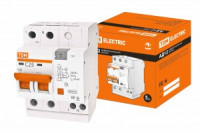 TDM диф. автоматический выкл. АВДТ АД12 2P 25А 30мА, тип AC, 4,5кА SQ0204-0011