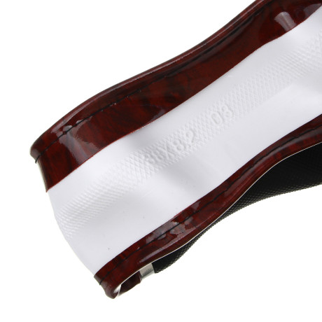 ЕРМАК Оплетка руля, гелевая, со вставками "красное дерево", черный, разм. (М)